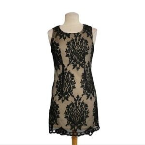 Blue pepper lace overlay dress  